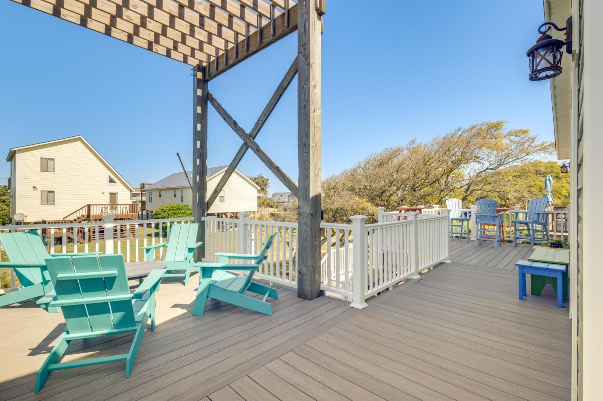 Coastal Home With Deck And Outdoor Shower Kill Devil Hills Eksteriør bilde