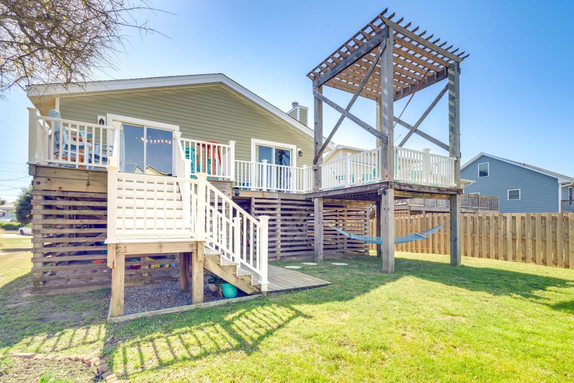 Coastal Home With Deck And Outdoor Shower Kill Devil Hills Eksteriør bilde